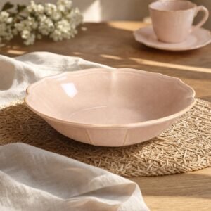 Set de 6 — Plato hondo 20 cm — La Rose de Marie-Antoinette