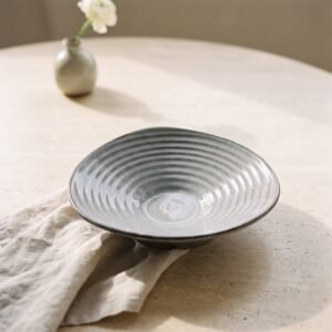 Set de 6 — Plato hondo triangular 23 cm — Cenizas de Pompeya
