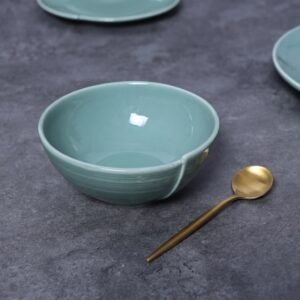 Set de 6 — Tazón 12 cm — Ondas Turquesa